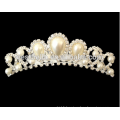 Élégante étincelant cristal nuptiale mariage couronne tiaras décoratifs avec peigne